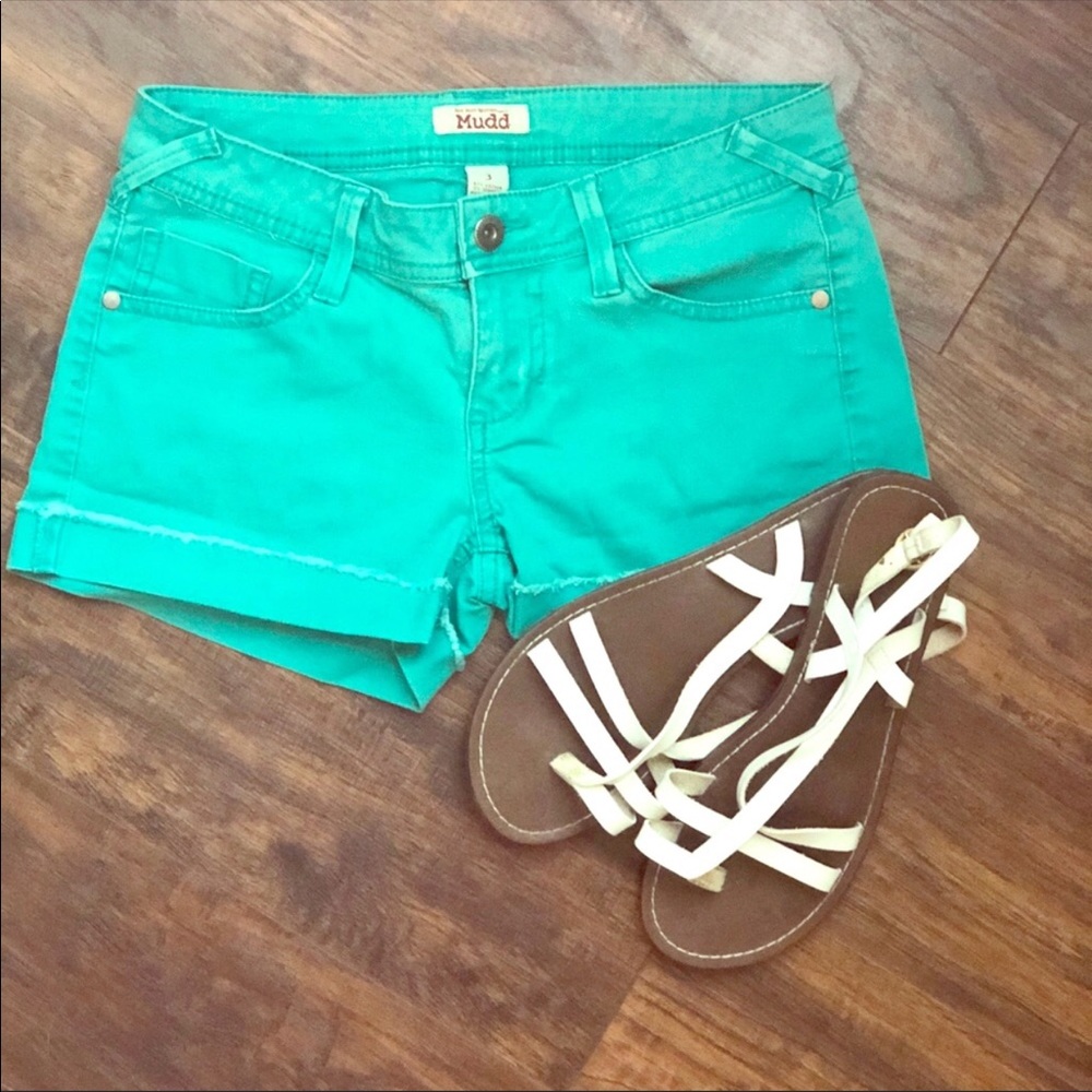 Teal/mint shorts
